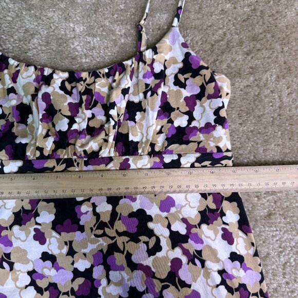 Ann Taylor LOFT Floral Tank Dress Petite Small PS Women's Sleeveless E426 - Picture 8 of 13